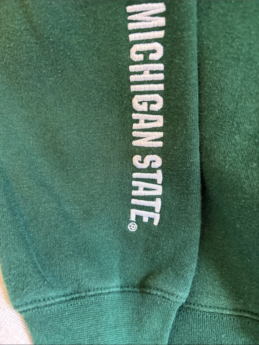 Men's Michigan State Green Quarter-Zip crew neck Pullover
